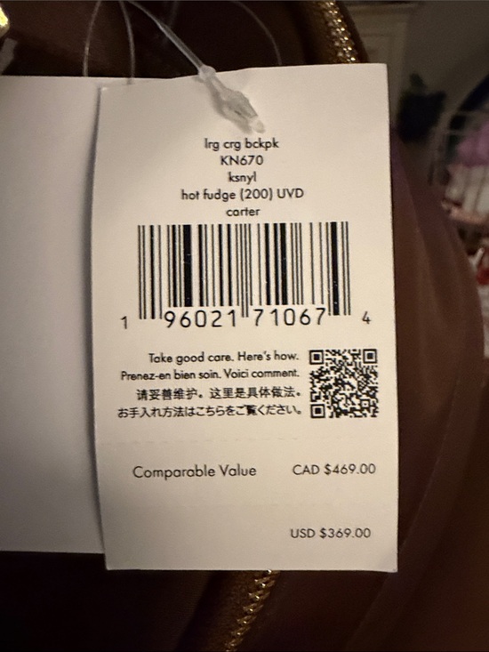 Kate Spade Large Cargo Nylon Backpack